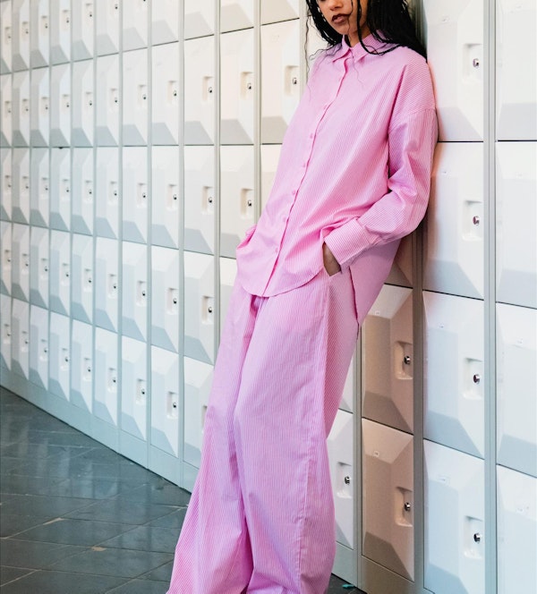Grace & Mila - Roze-Witte Parmentier broek