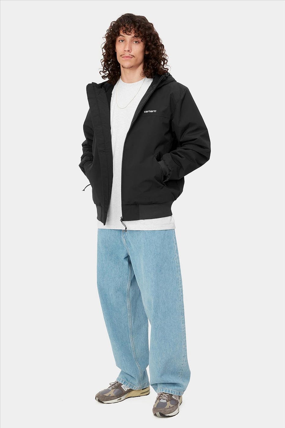 Carhartt WIP - Zwarte Hooded Sail jas