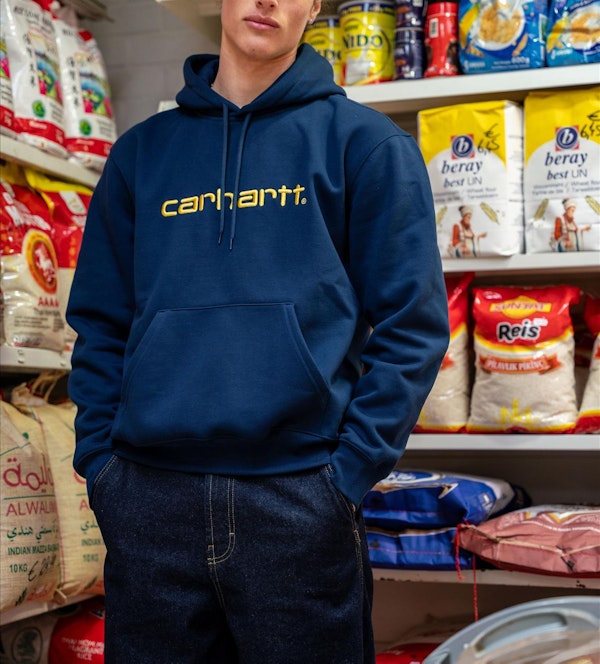 Carhartt WIP - Donkerblauwe Carhartt hoodie