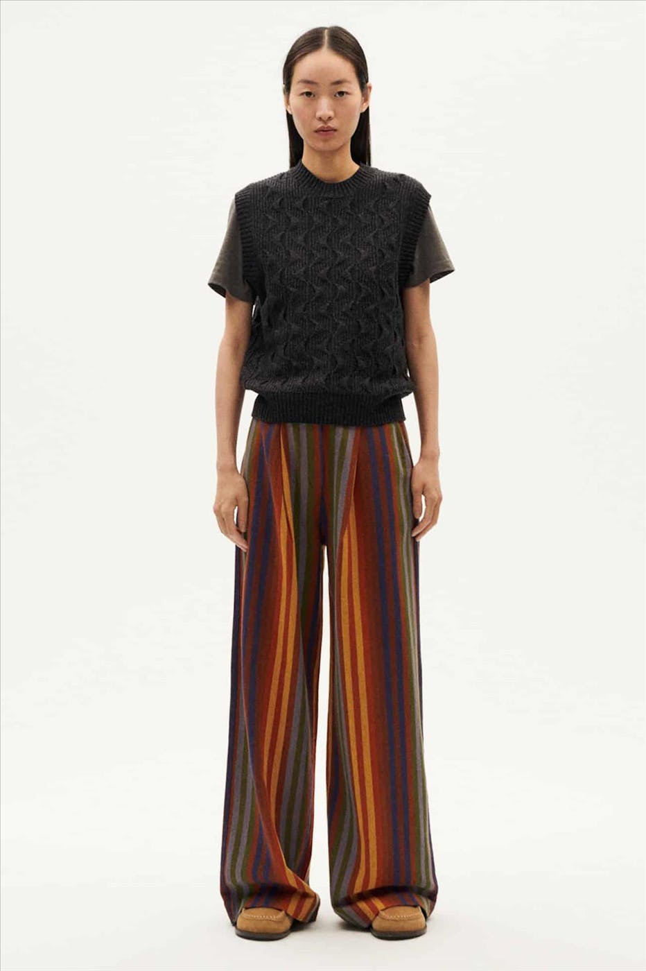 Thinking Mu - Multicolor George Stripe broek