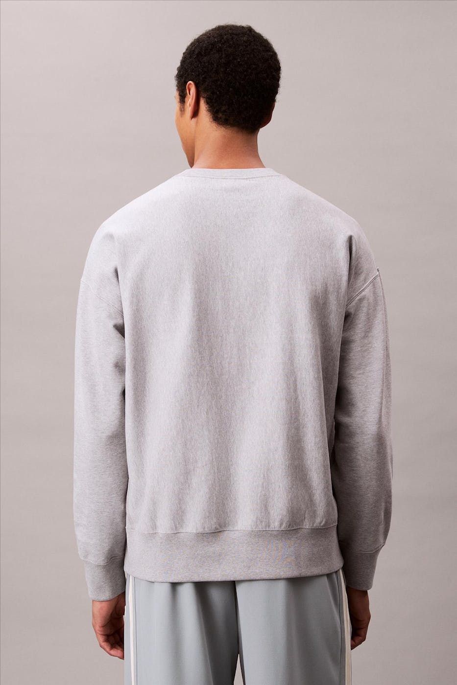 Calvin Klein Jeans - Grijze Graphic Logo sweater