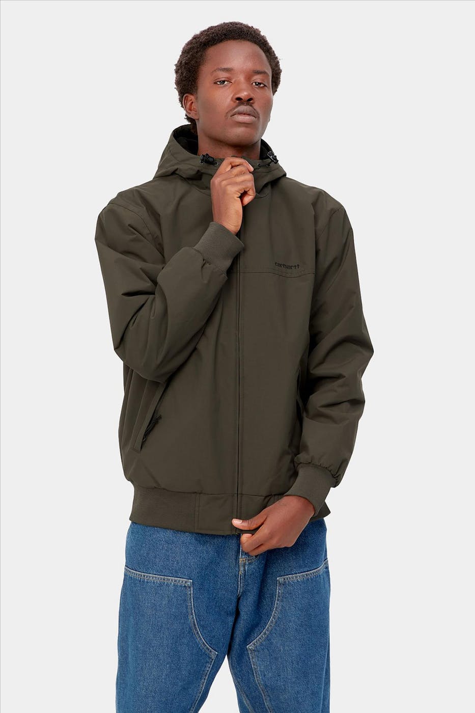 Carhartt WIP - Kaki Hooded Sail jas
