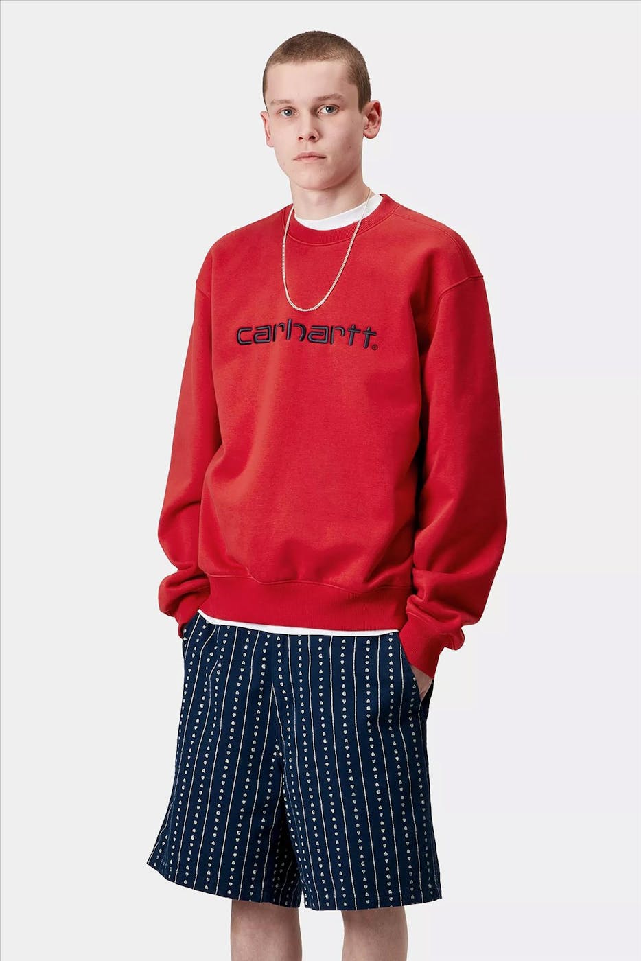 Carhartt WIP - Rode Carhartt sweater