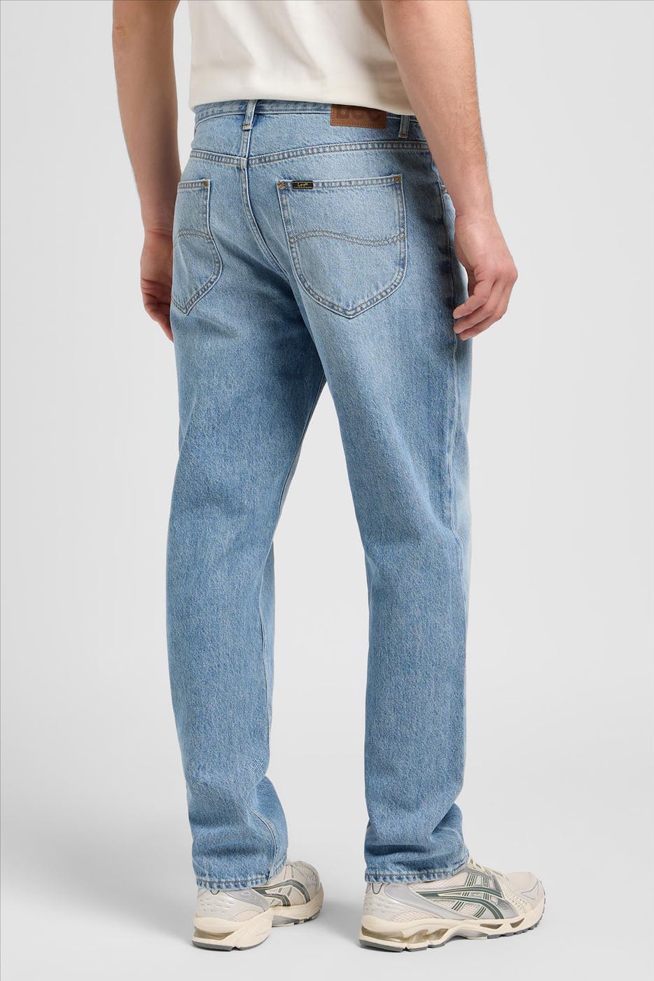 Lee - Donkergrijze Haden relaxed straight jeans