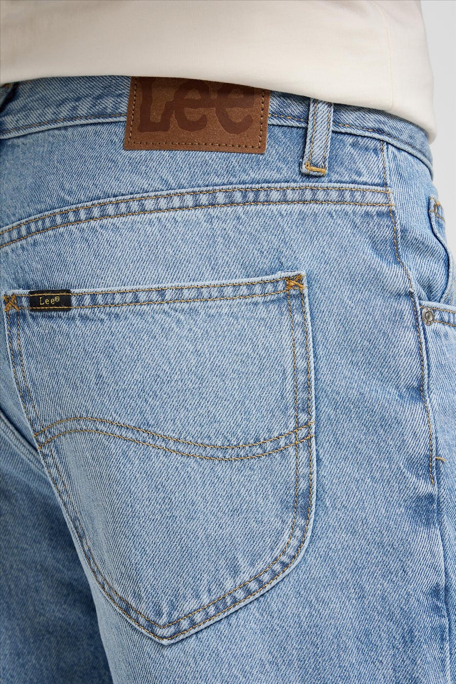 Lee - Donkergrijze Haden relaxed straight jeans