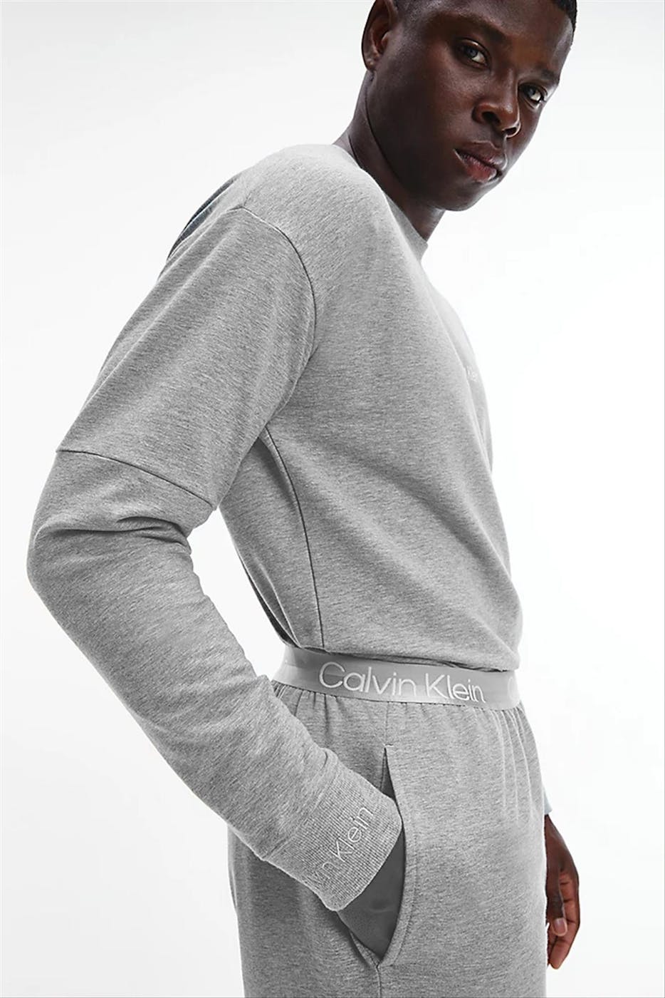 Calvin Klein Underwear - Lichtgrijze Basic Logo sweater