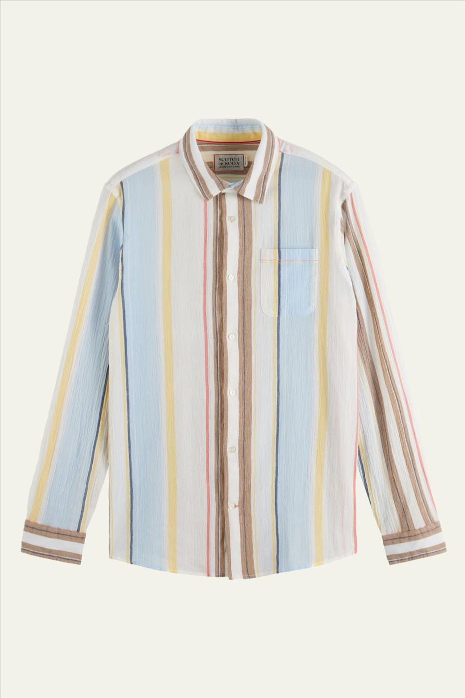 Scotch & Soda - Multicolor Pastel Stripe hemd