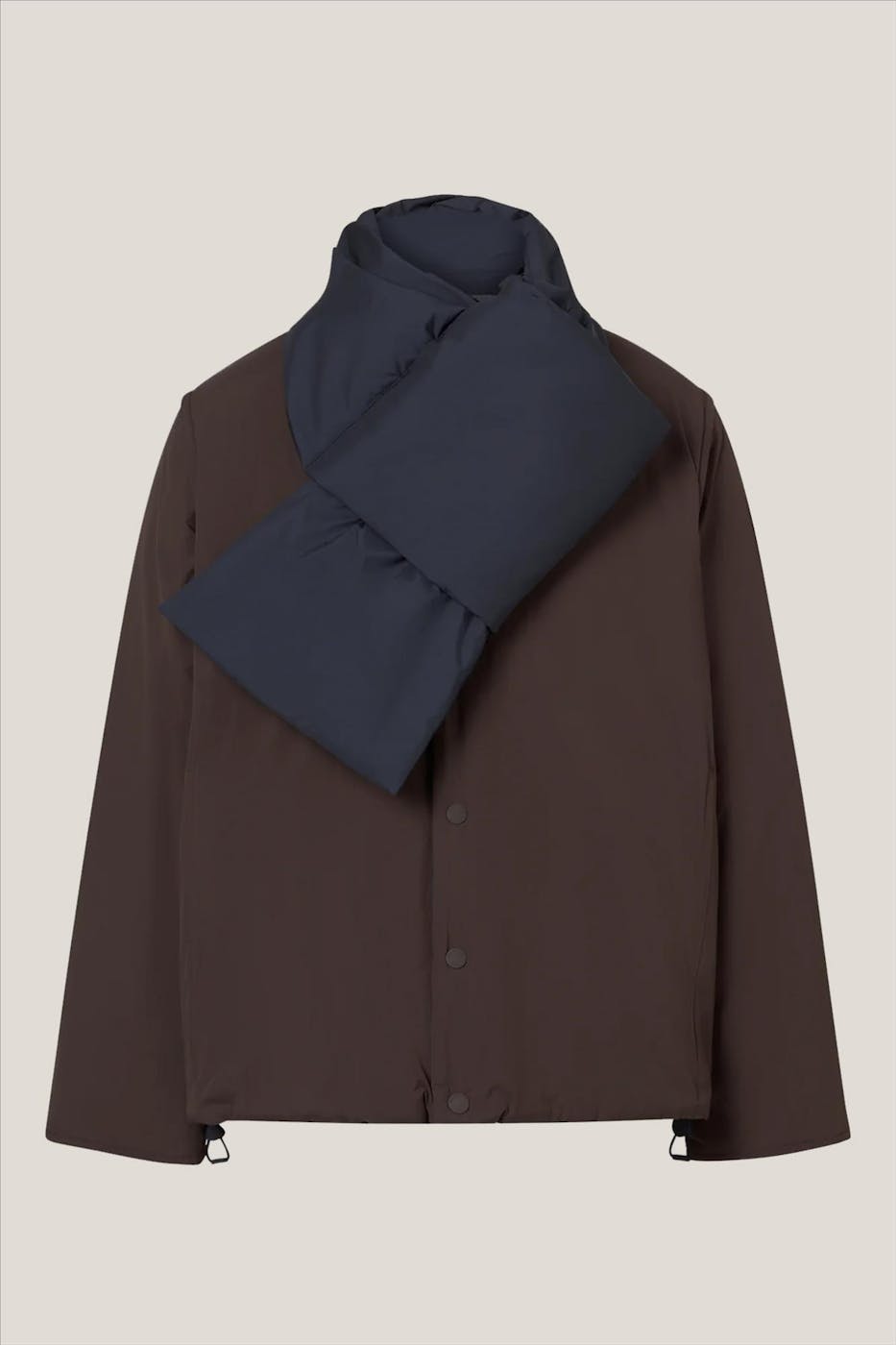 ECOALF - Donkerblauwe-Donkerbruine Geres jas