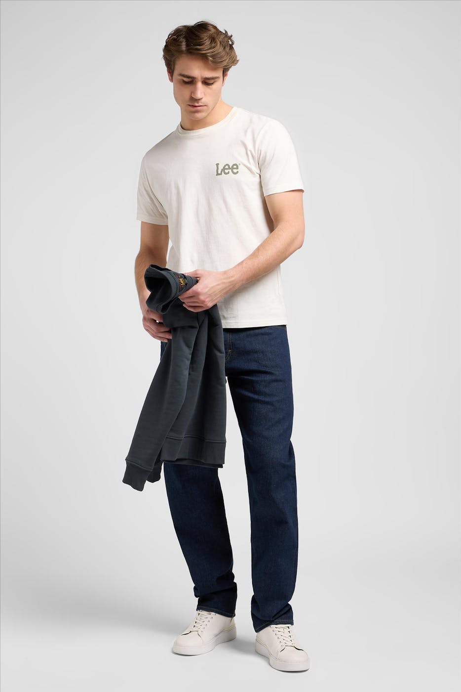 Lee - Donkerblauwe Haden Relaxed Straight jeans