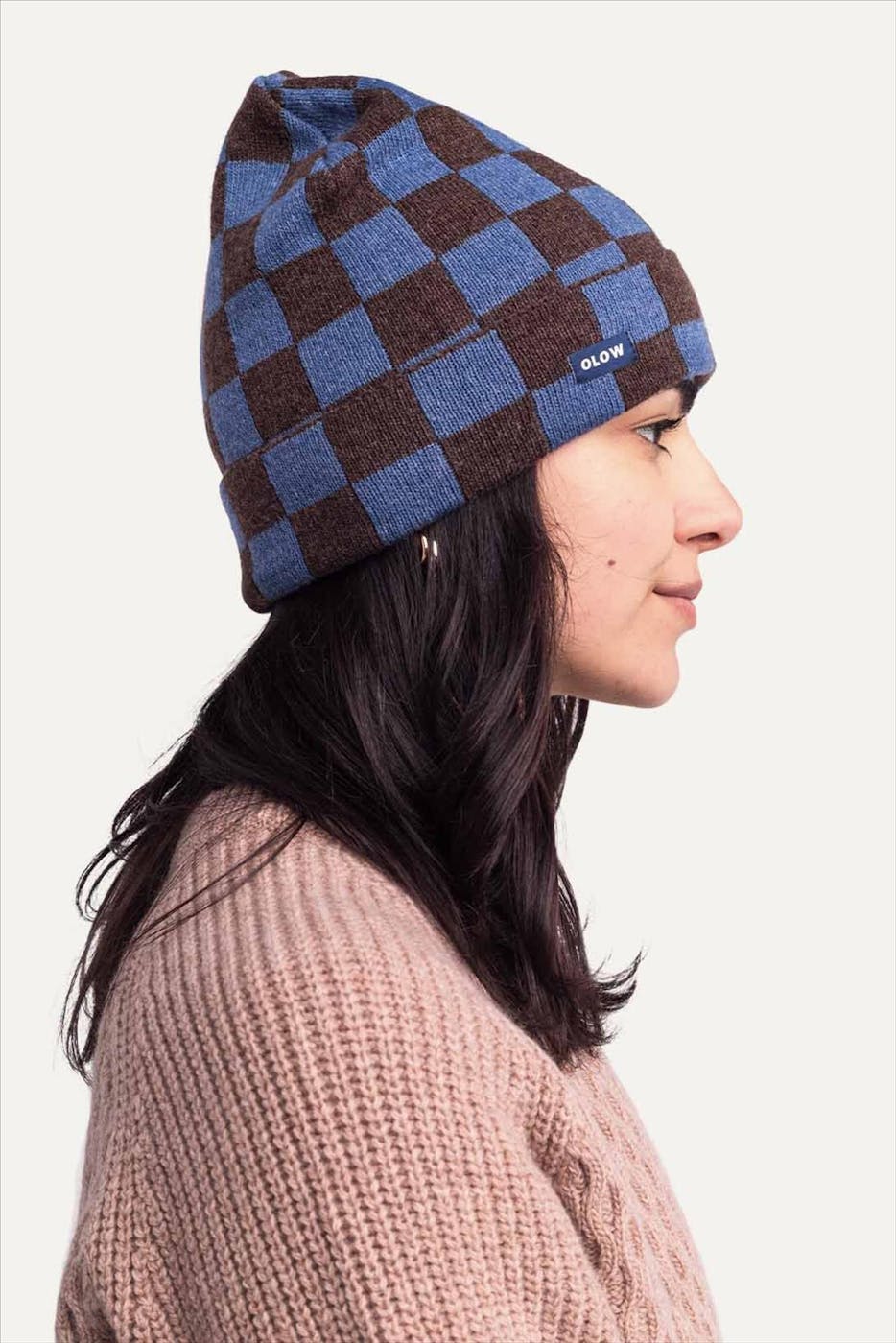 OLOW - Blauw-Bruine Odysse muts