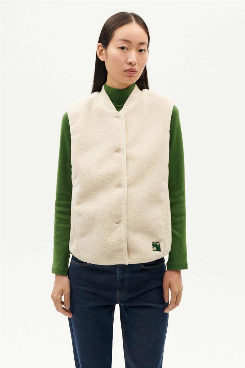 Thinking Mu - Ecru Ivory Jay vest