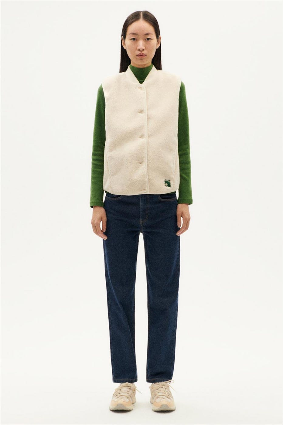 Thinking Mu - Ecru Ivory Jay vest