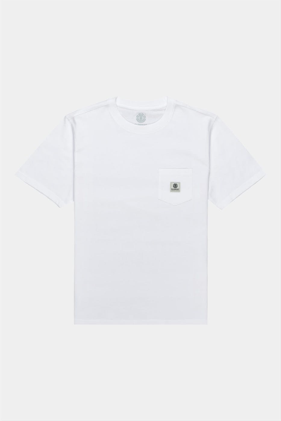 Element - Witte Basic Pocket Label T-shirt