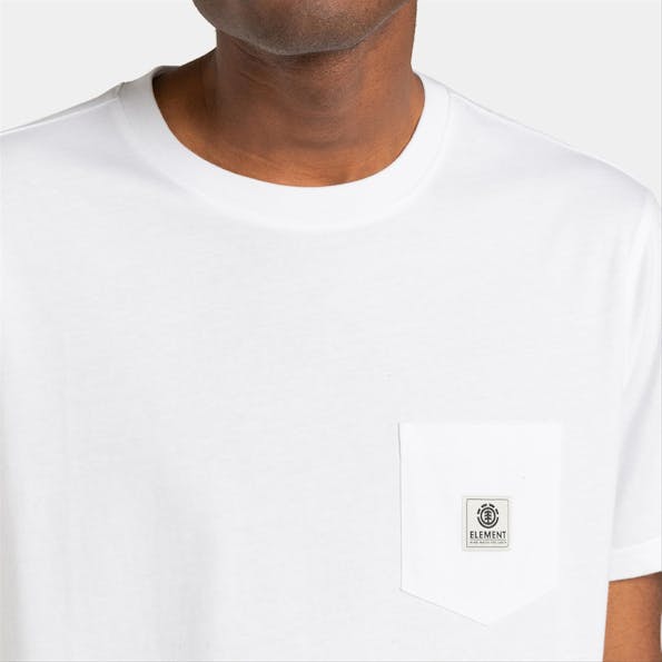 Element - Witte Basic Pocket Label T-shirt