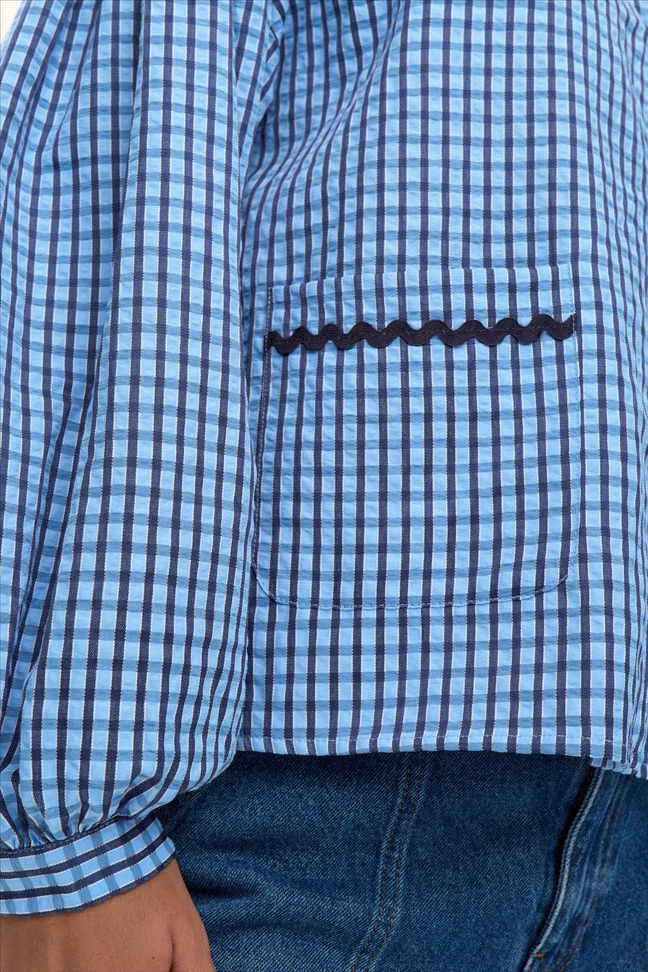 Nümph - Blauwe Colette blouse
