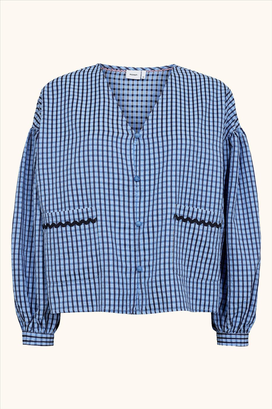 Nümph - Blauwe Colette blouse