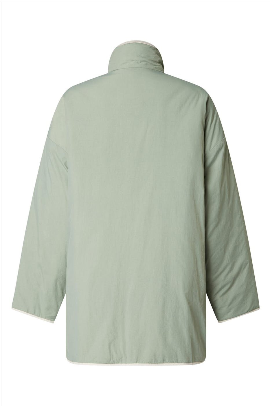 Tommy Jeans - Groen-beige Reversible Padded jas