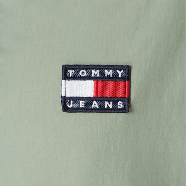Tommy Jeans - Groen-beige Reversible Padded jas