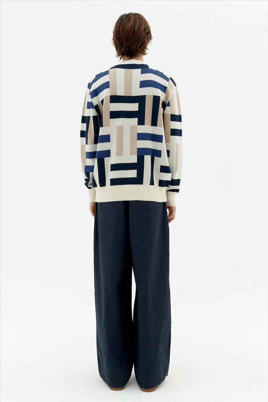 Thinking Mu - Beige Khem Field trui