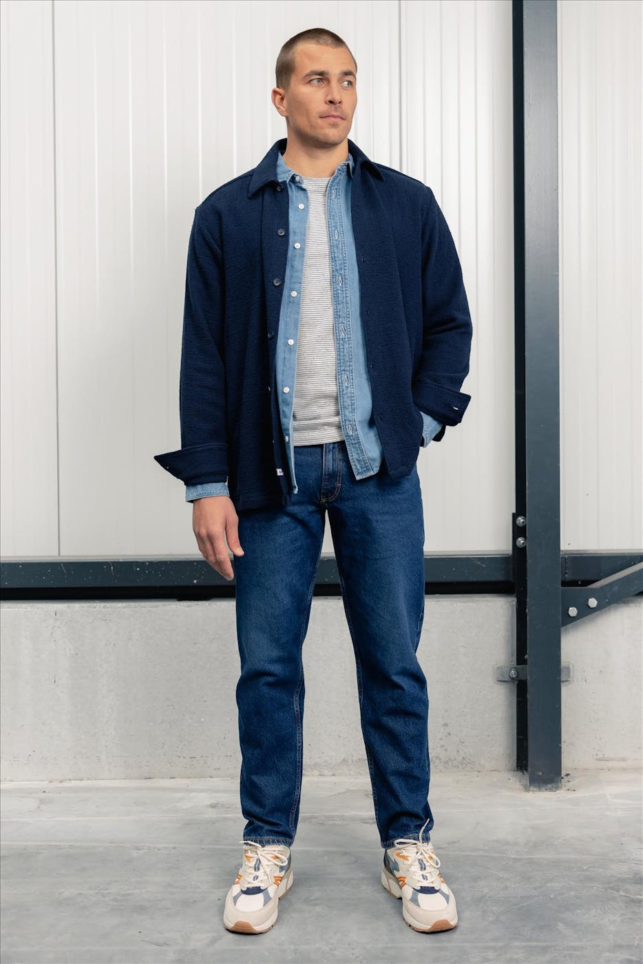 Minimum - Donkerblauwe Aeno jas