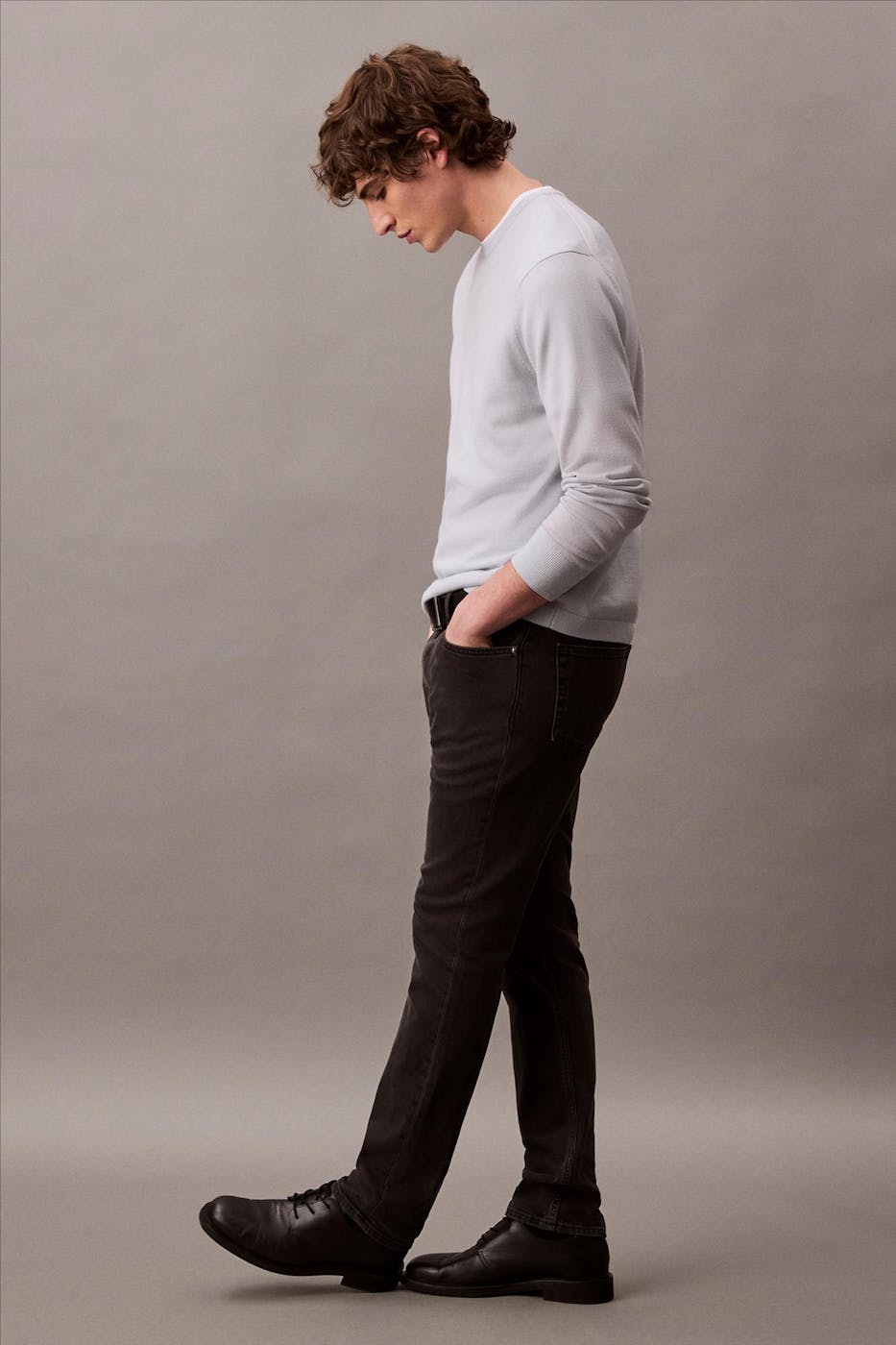 Calvin Klein Jeans - Zwarte Essential slim jeans