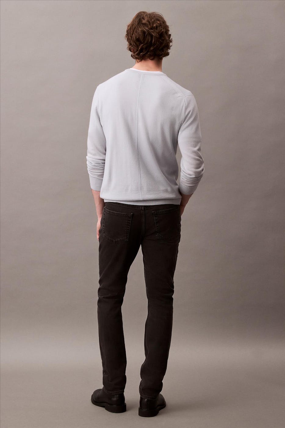 Calvin Klein Jeans - Zwarte Essential slim jeans