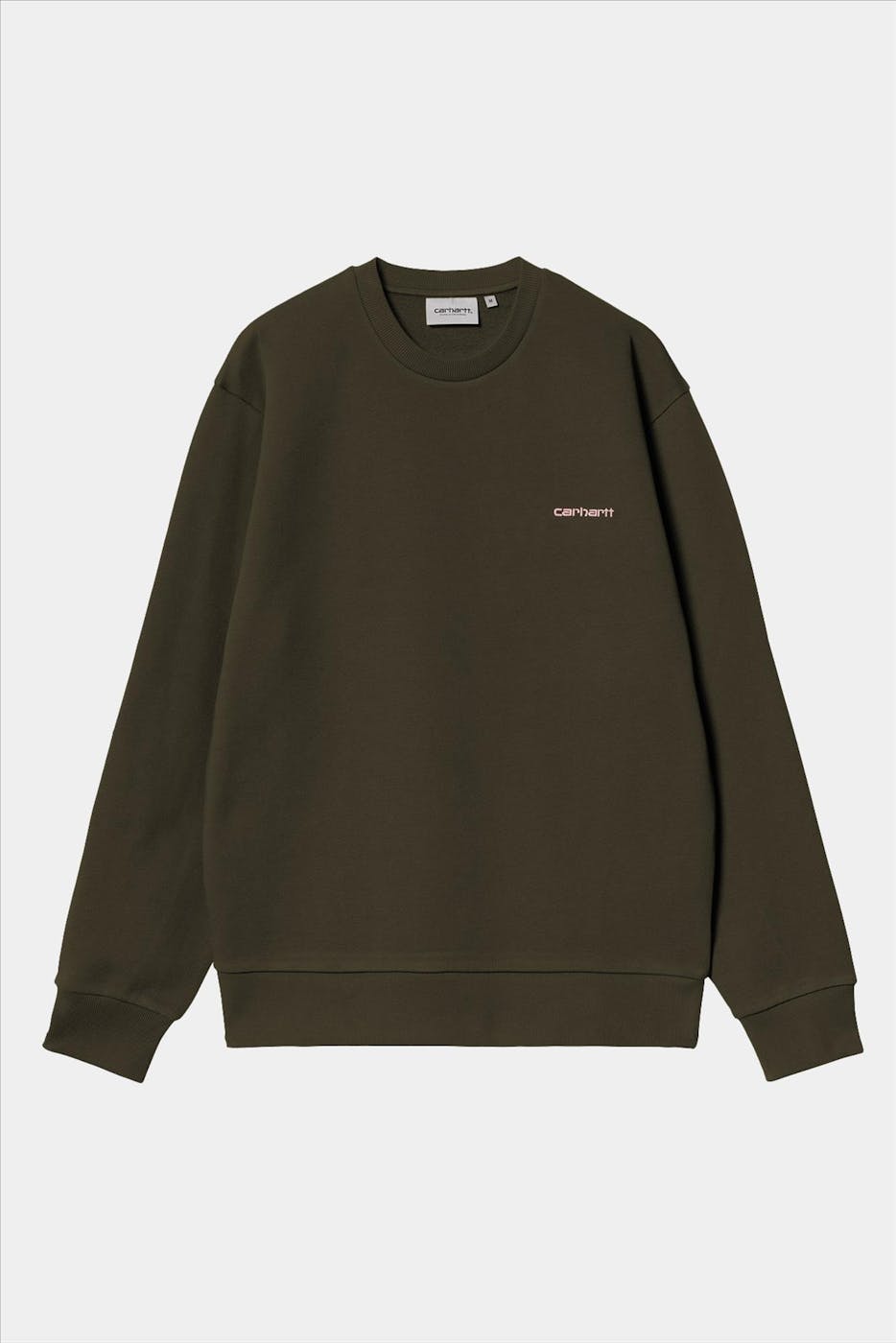 Carhartt WIP - Donkergroene Script Embroidery sweater