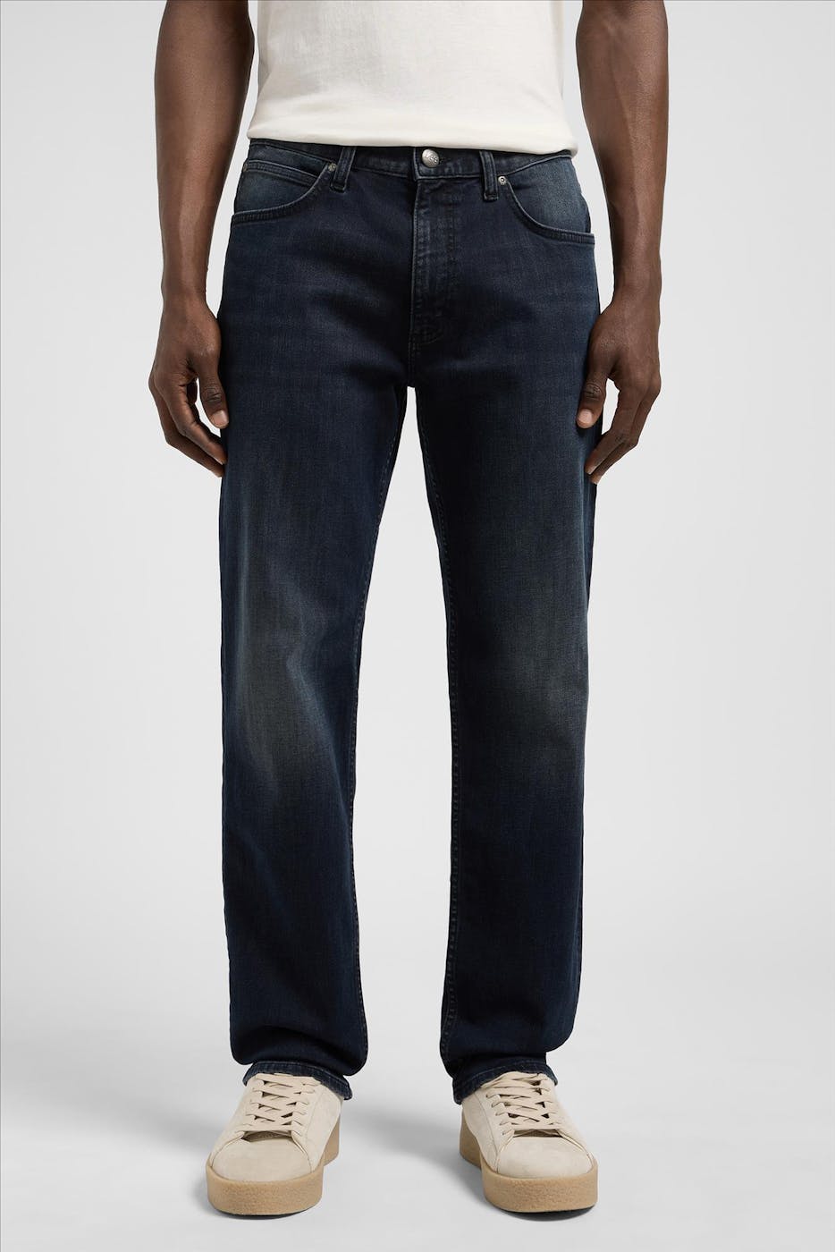 Lee - Donkerblauwe West Regular Straight jeans