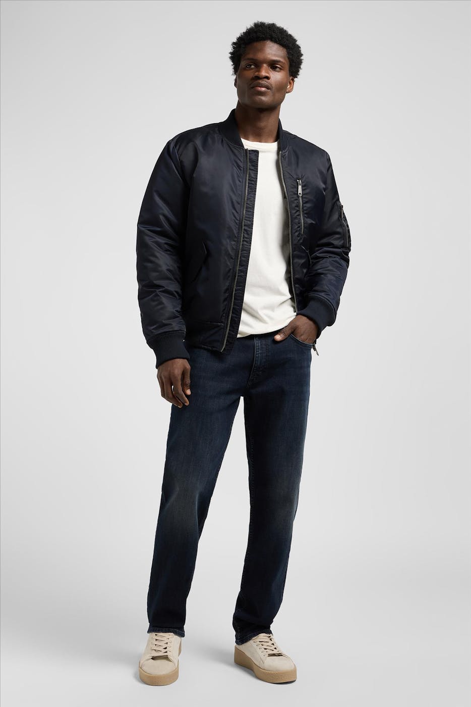 Lee - Donkerblauwe West Regular Straight jeans