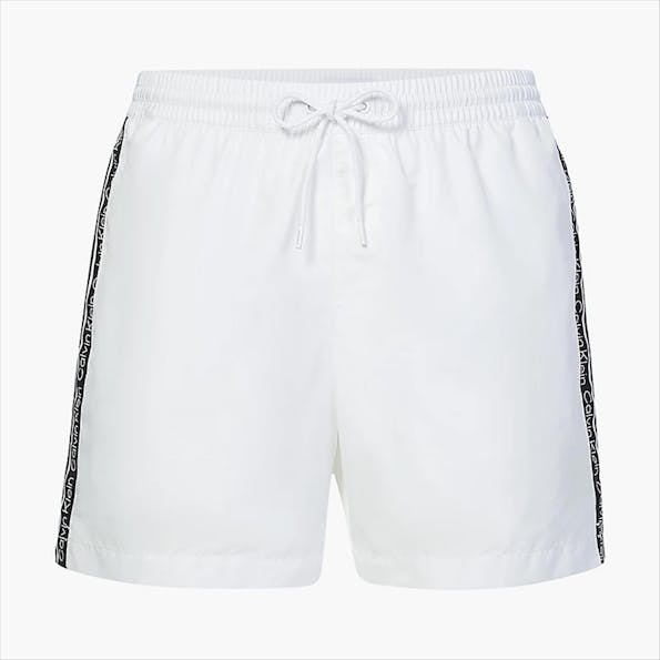 Calvin Klein Underwear - Wit- zwarte Drawstring Swim Short