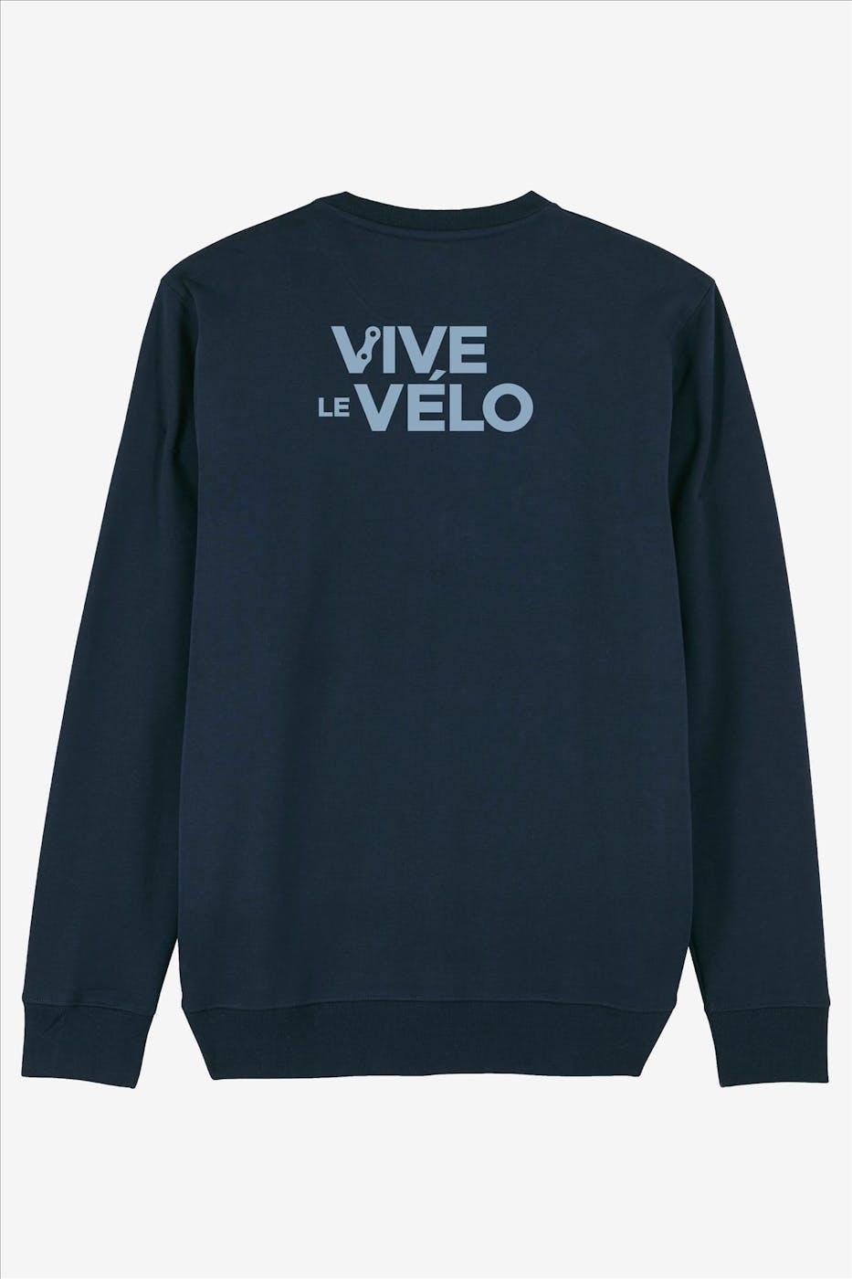Vive le vélo - Donkerblauwe Squared Logo sweater
