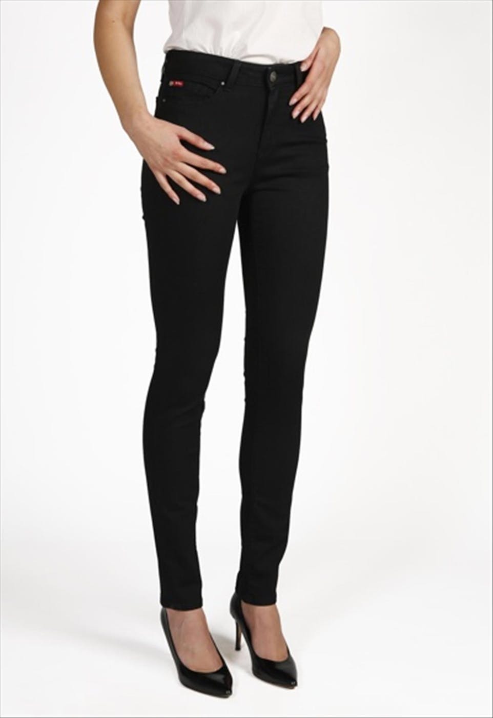 Lee Cooper - Zwarte Kato slim jeans