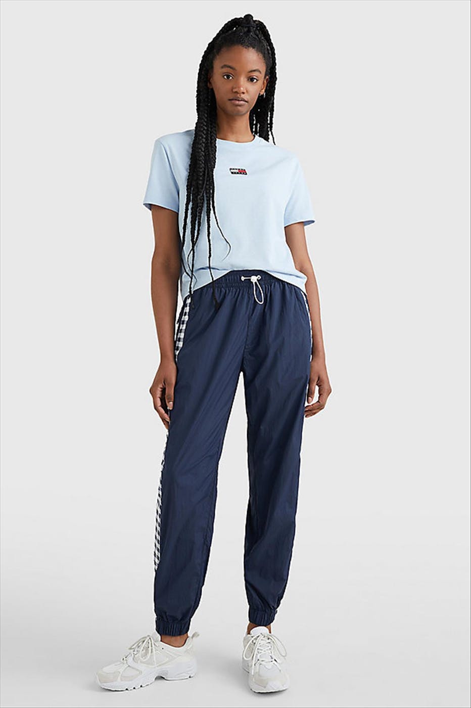 Tommy Jeans - Lichtblauwe Center Badge T-shirt