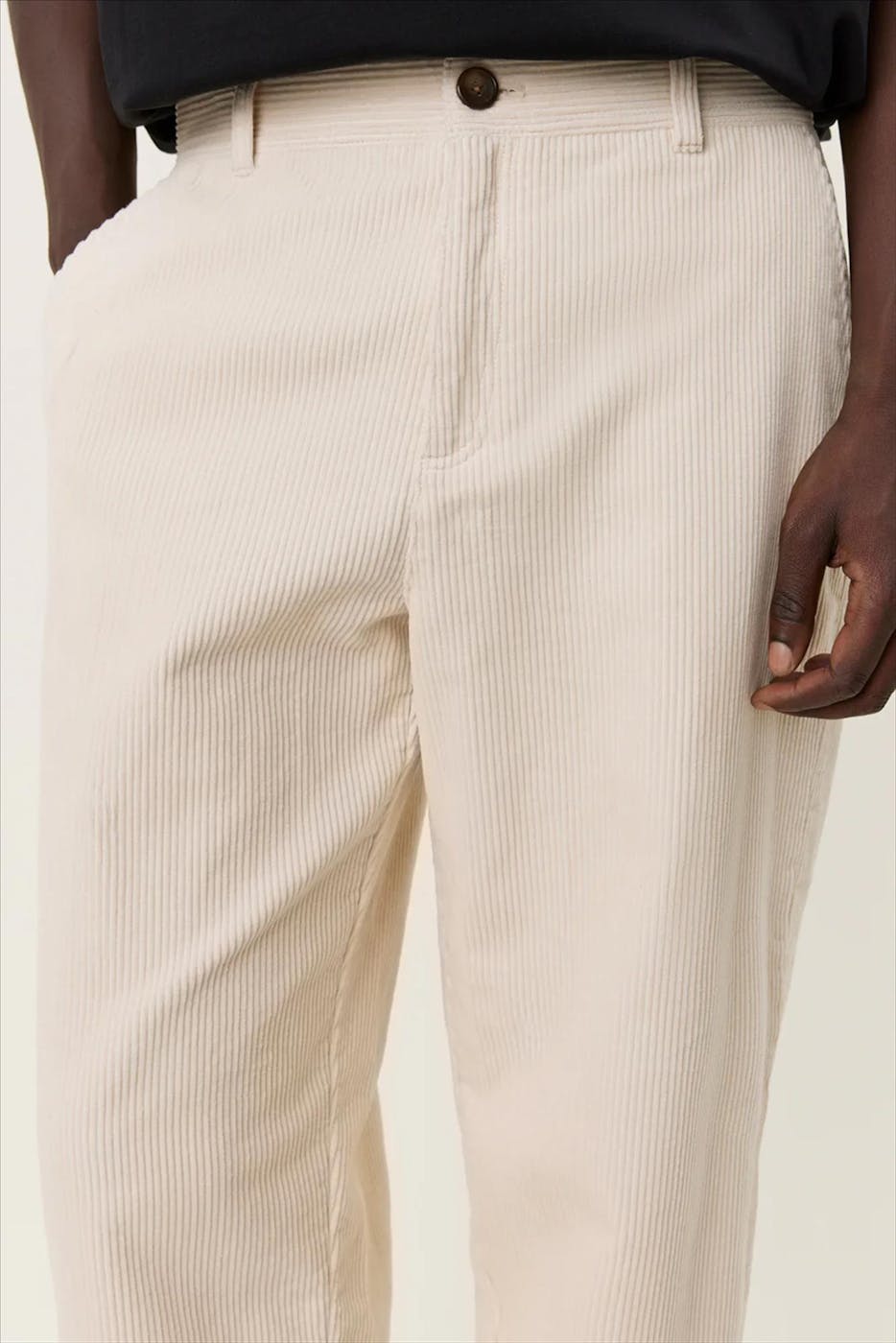 LES DEUX - Ecru Kody Heavy Corduroy broek