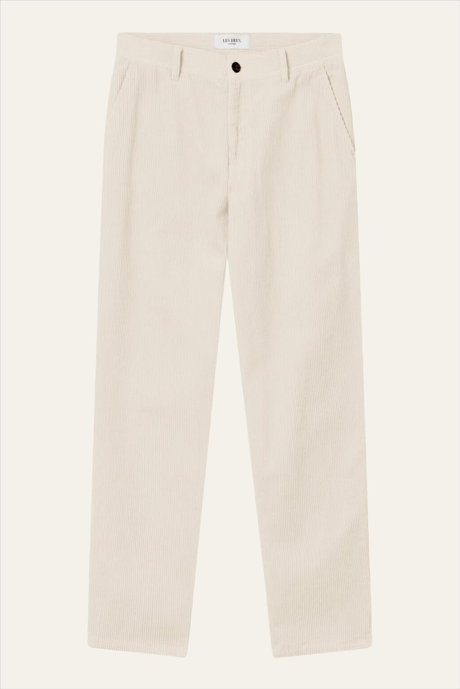LES DEUX - Ecru Kody Heavy Corduroy broek
