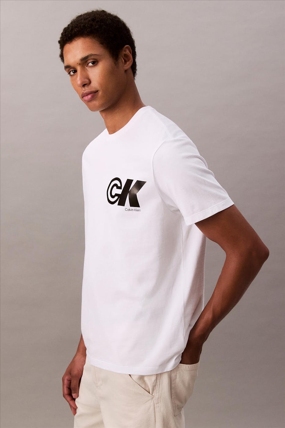 Calvin Klein Jeans - Witte Sport Graphic Logo T-shirt