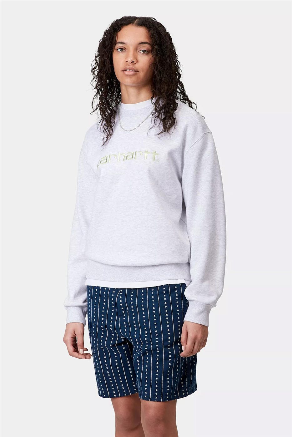Carhartt WIP - Lichtgrijze Carhartt sweater
