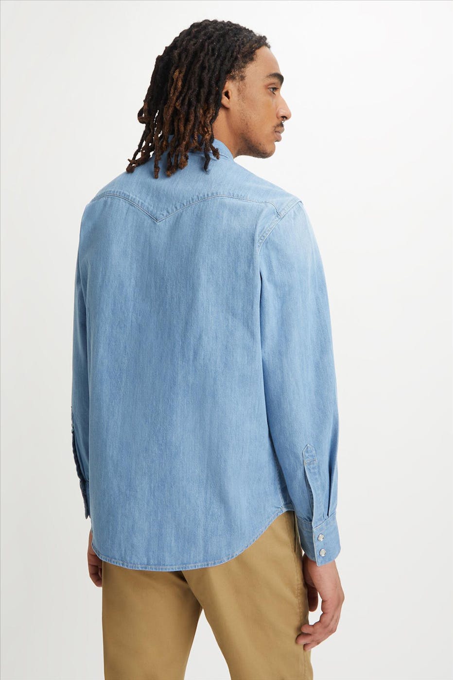Levi's - Blauw Barstow Western jeanshemd