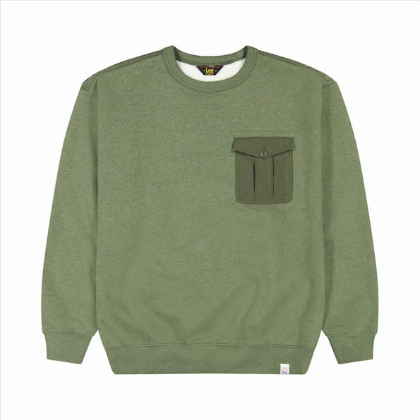 Lee - Olijfgroene Utility sweater