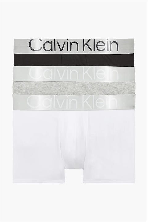 Calvin Klein Underwear - Zwart-grijs-witte Trunk 3-pack boxershorts