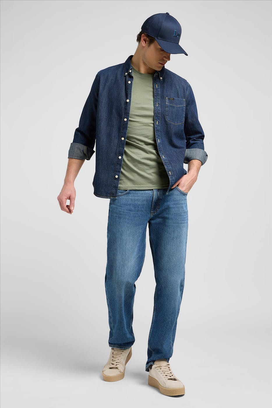 Lee - Donkerblauw Rinse Regular hemd