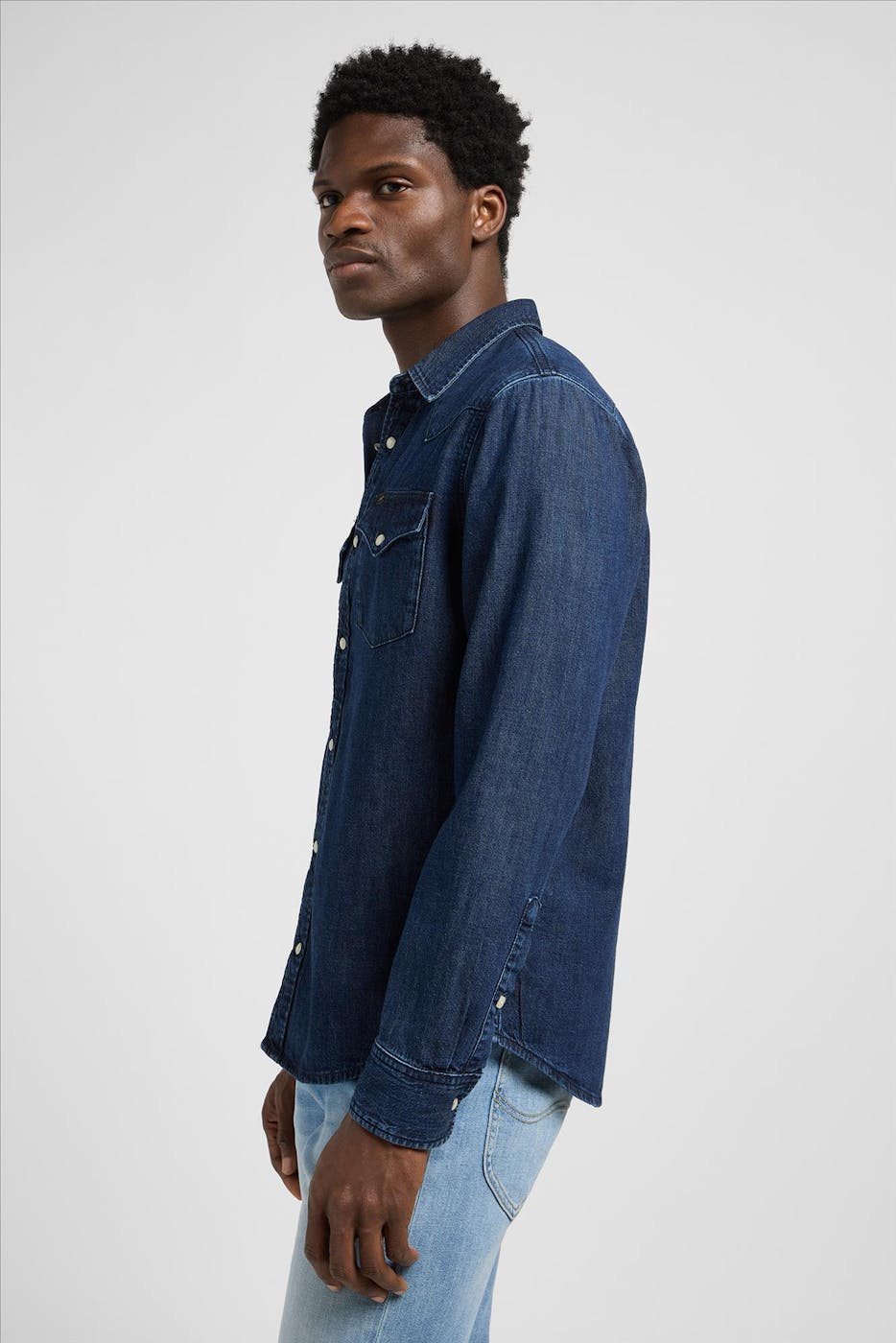 Lee - Donkerblauw Regular Western hemd