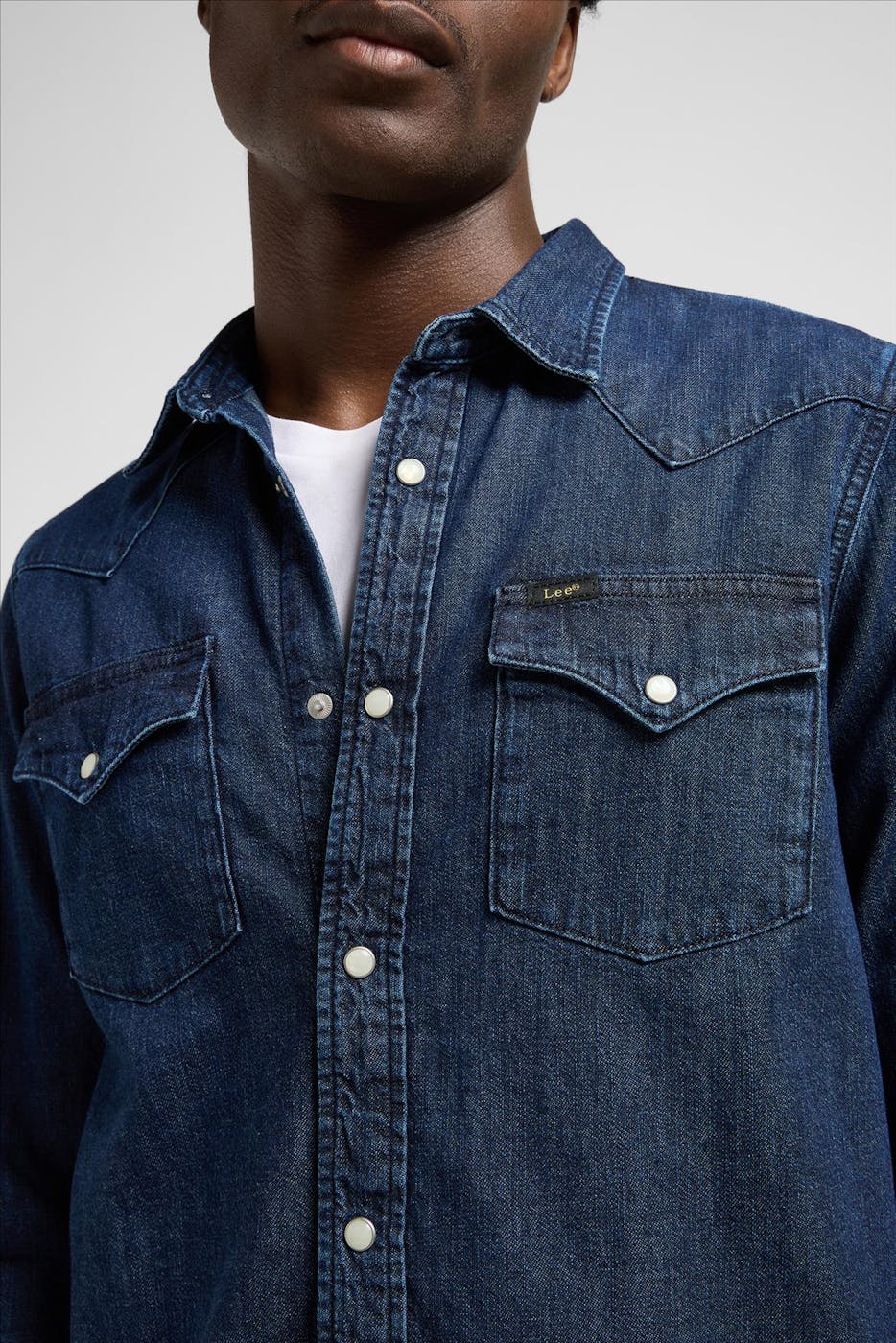 Lee - Donkerblauw Regular Western hemd