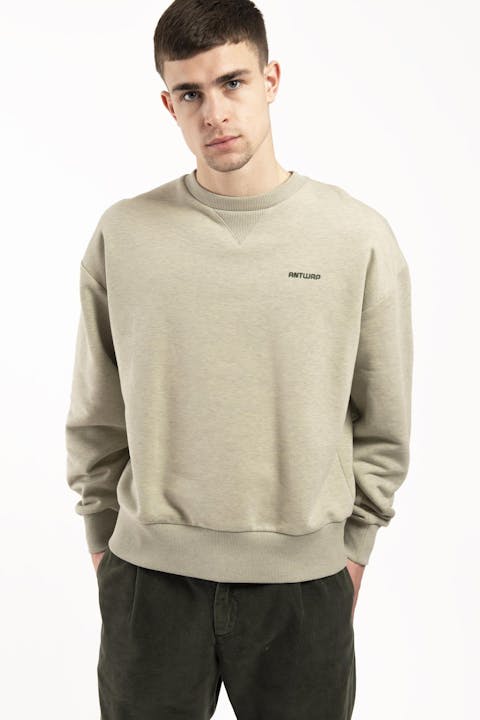 Antwrp - Lichtgroene Infiltration Backprint sweater