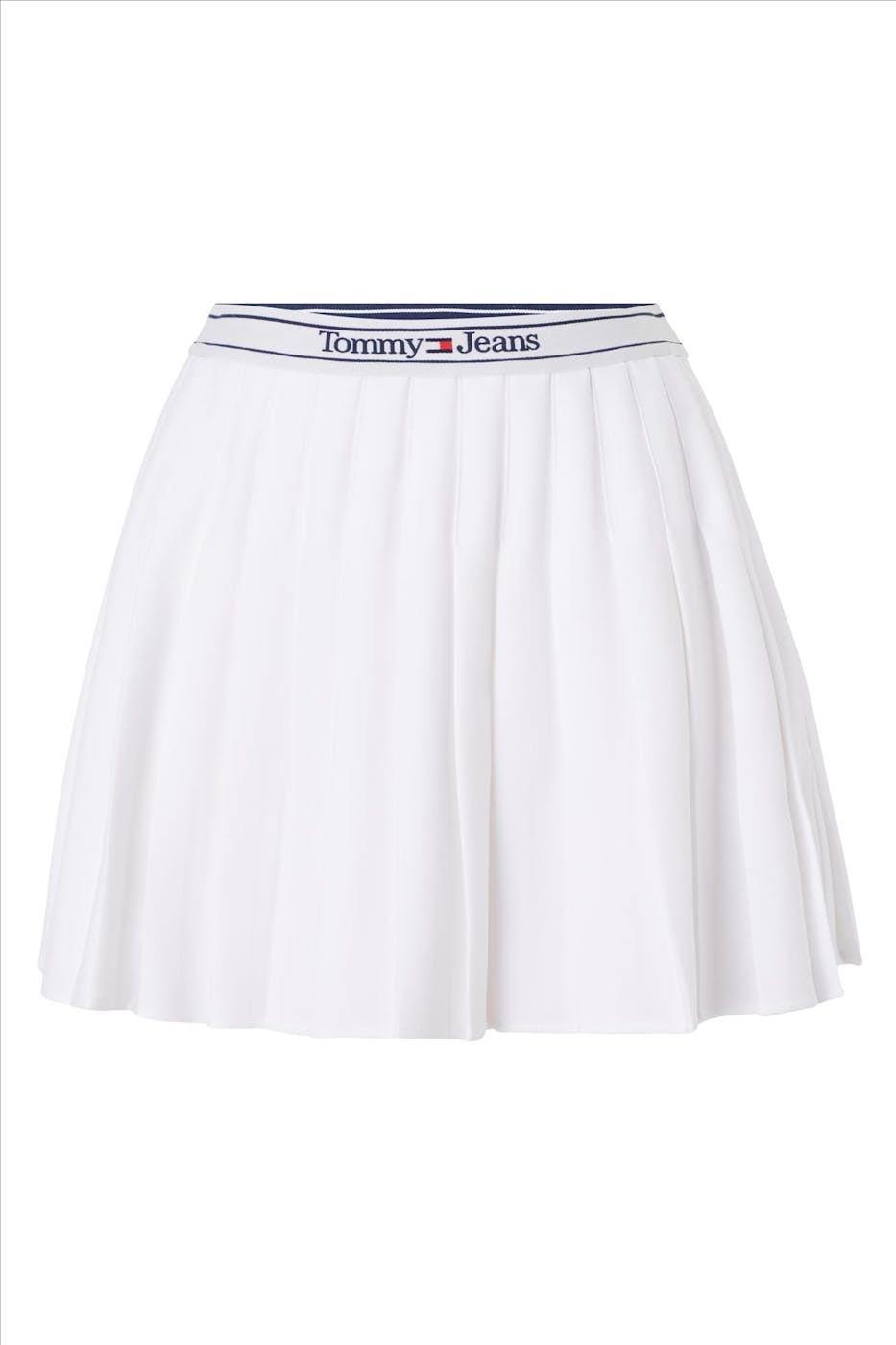 Tommy Jeans - Witte Geplooide minirok