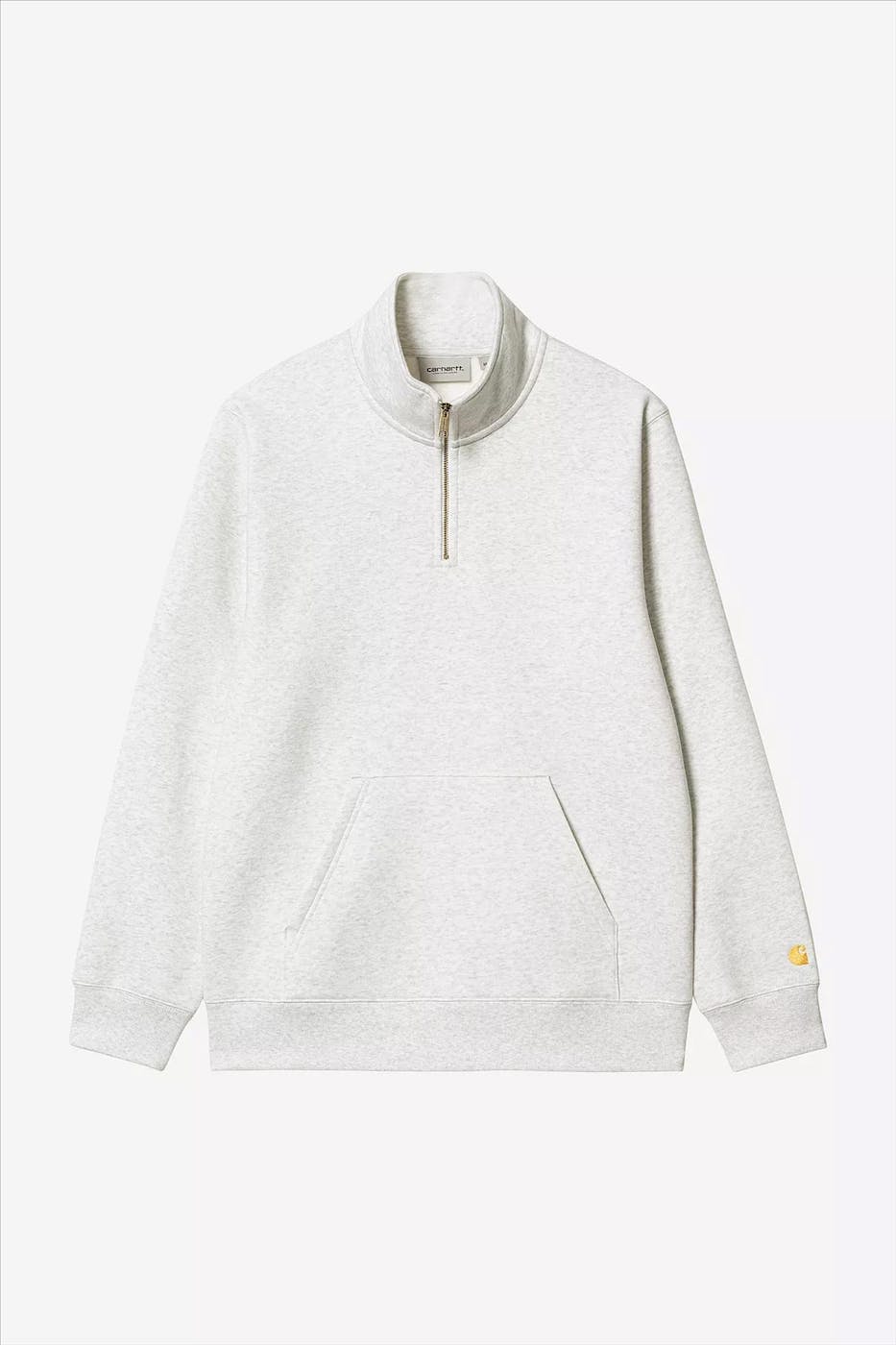 Carhartt WIP - Lichtgrijze Chase Neck Zip sweater