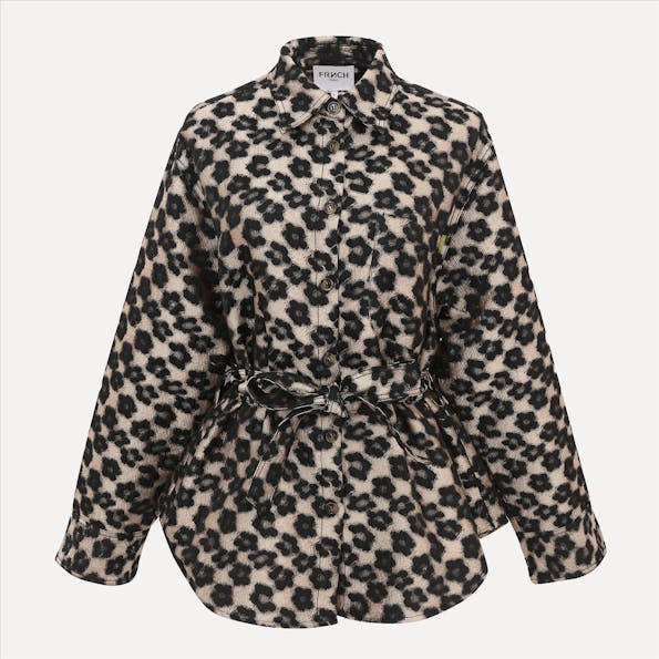 FRNCH - Zwart-Beige Pandore blouse