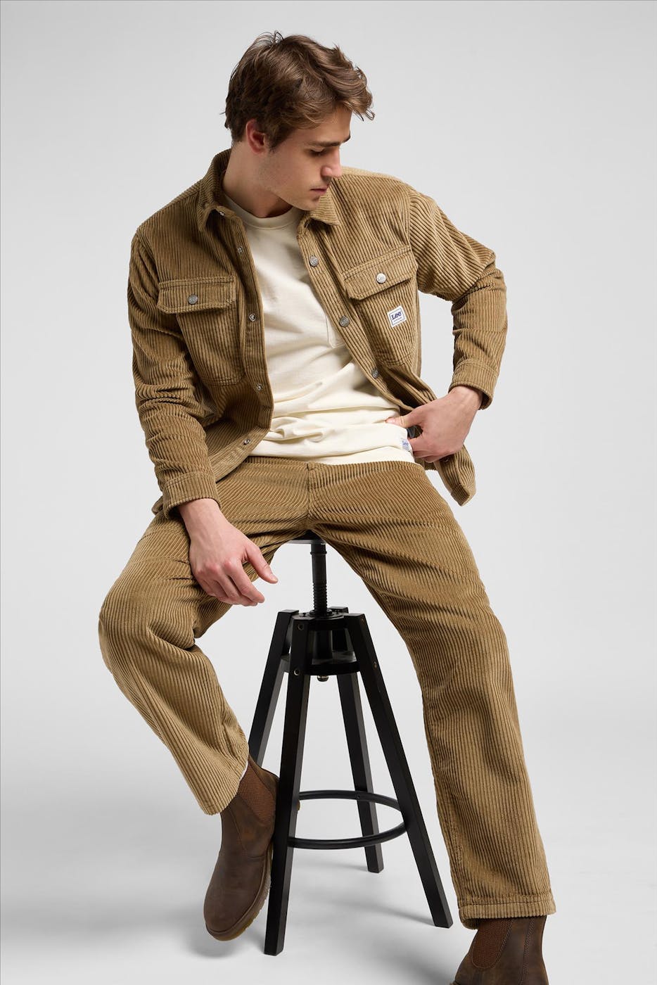 Lee - Beige Workwear overhemd