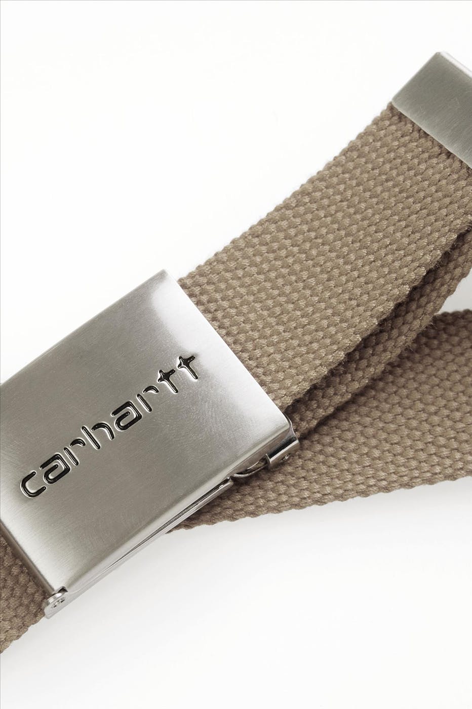 Carhartt WIP - Beige Chrome clip belt