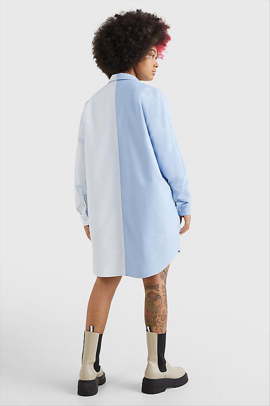 Tommy Jeans - Blauw Stripe hemdkleed